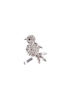 Crystals Bird Brooch