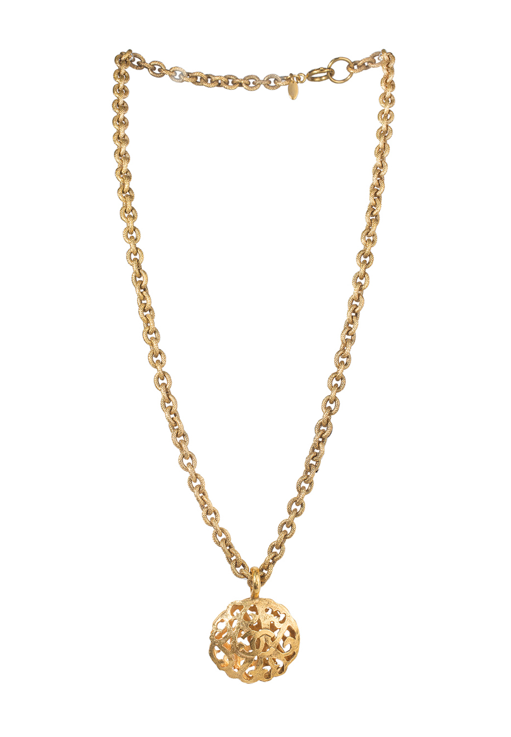Chanel Cutout Pendant Necklace