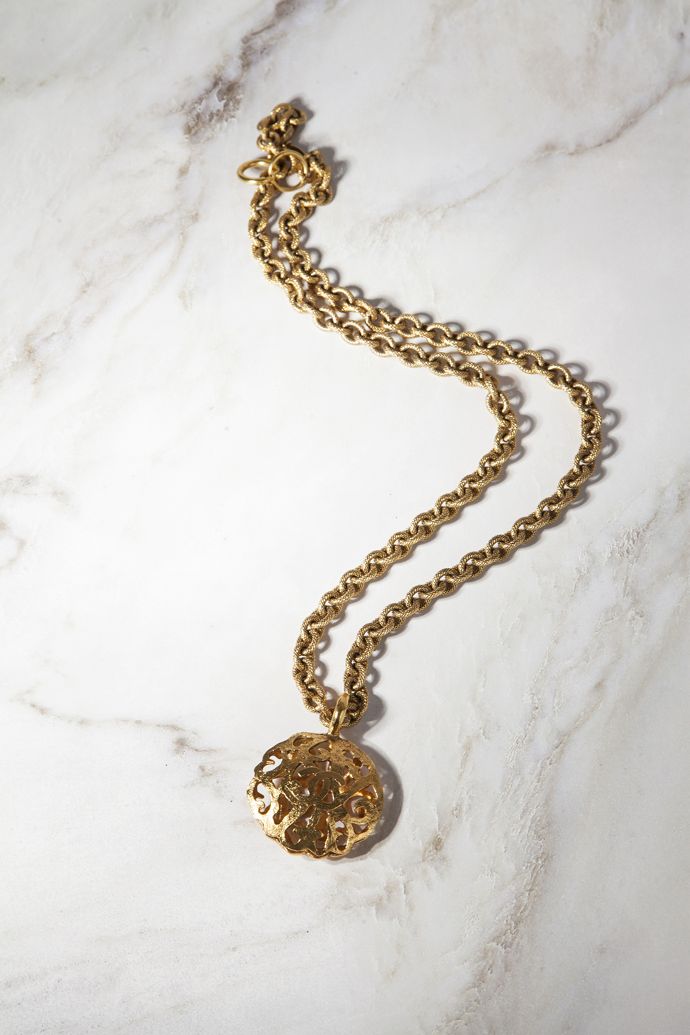 Chanel Cutout Pendant Necklace