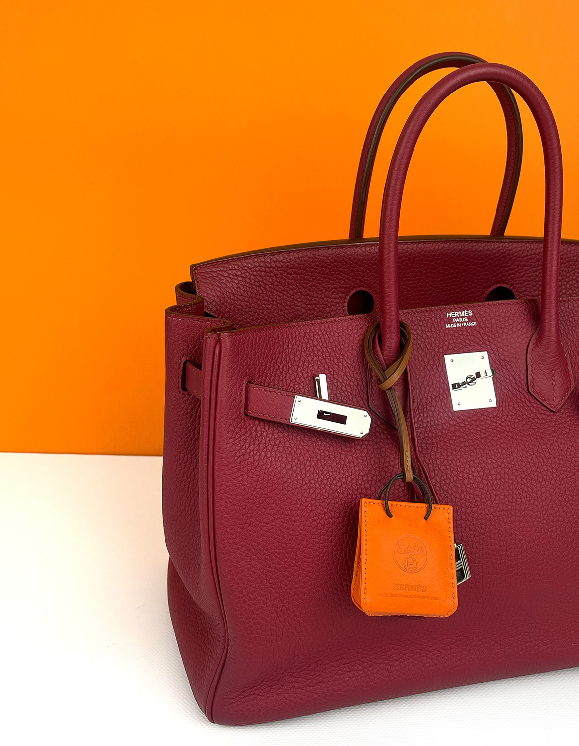 Charme De Sac HERMES So Blue En France - Bleu France, Pour Femme, En Très Bon état