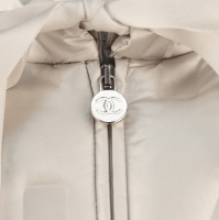 Chanel Nacrous Puffer Jacket With Ribbons