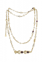 Chanel Pearl Necklace with Coco Pendant