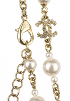 Chanel Pearl Necklace with Coco Pendant