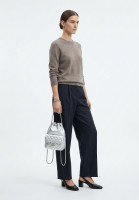Chanel Silver Quilted Leather Backpack