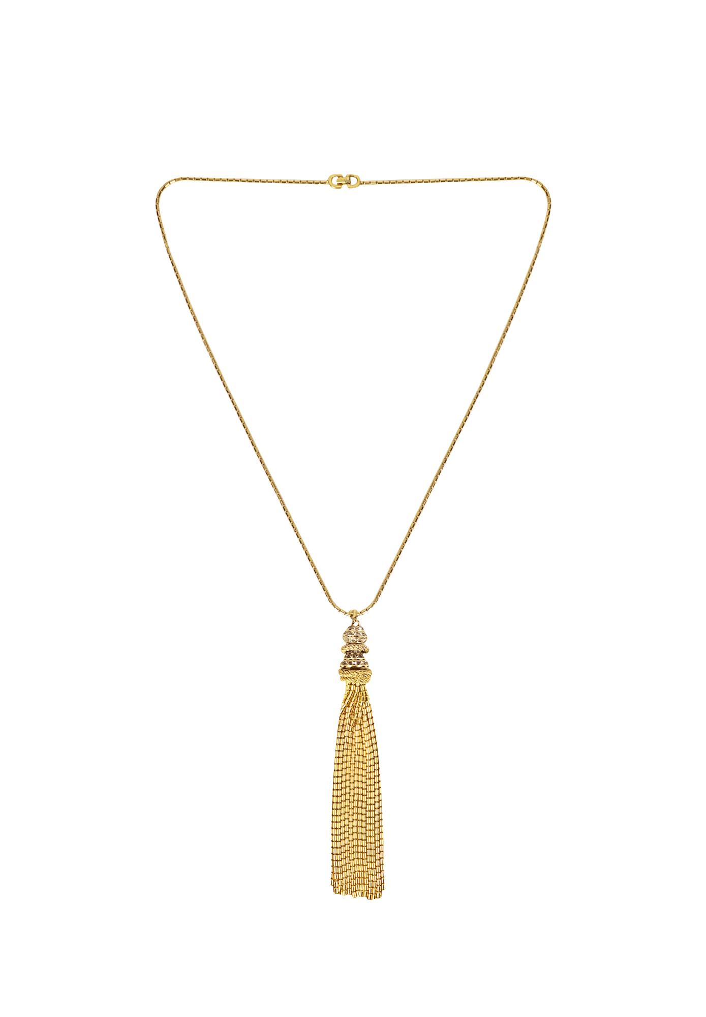 Christian Dior Tassel Pendant Necklace