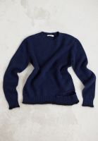 Céline Asymmetrical Sweater With Black Trim