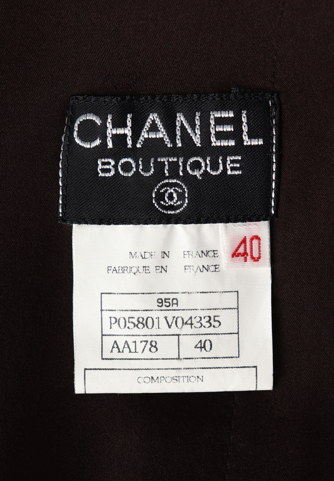 Chanel Brown Tweed Skirt