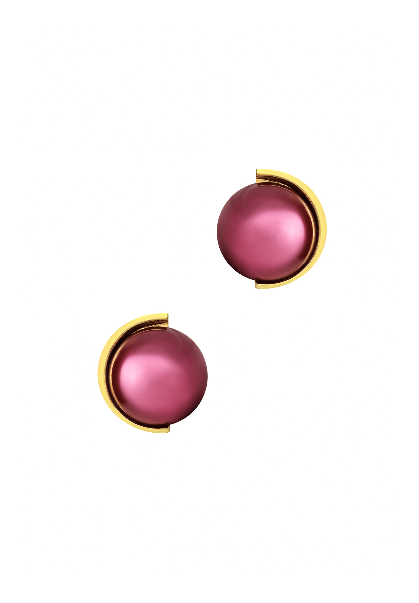 Lanvin Pink Pearl Clip-on Earrings