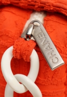Chanel Orange Terry Cloth Sport Line Flap Bag
