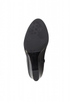 Chanel Black Lambskin Leather Wedge Ankle Boots