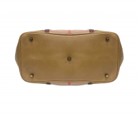 Burberry Nova Check Canvas and Camel Leather Brecon Tote Bag