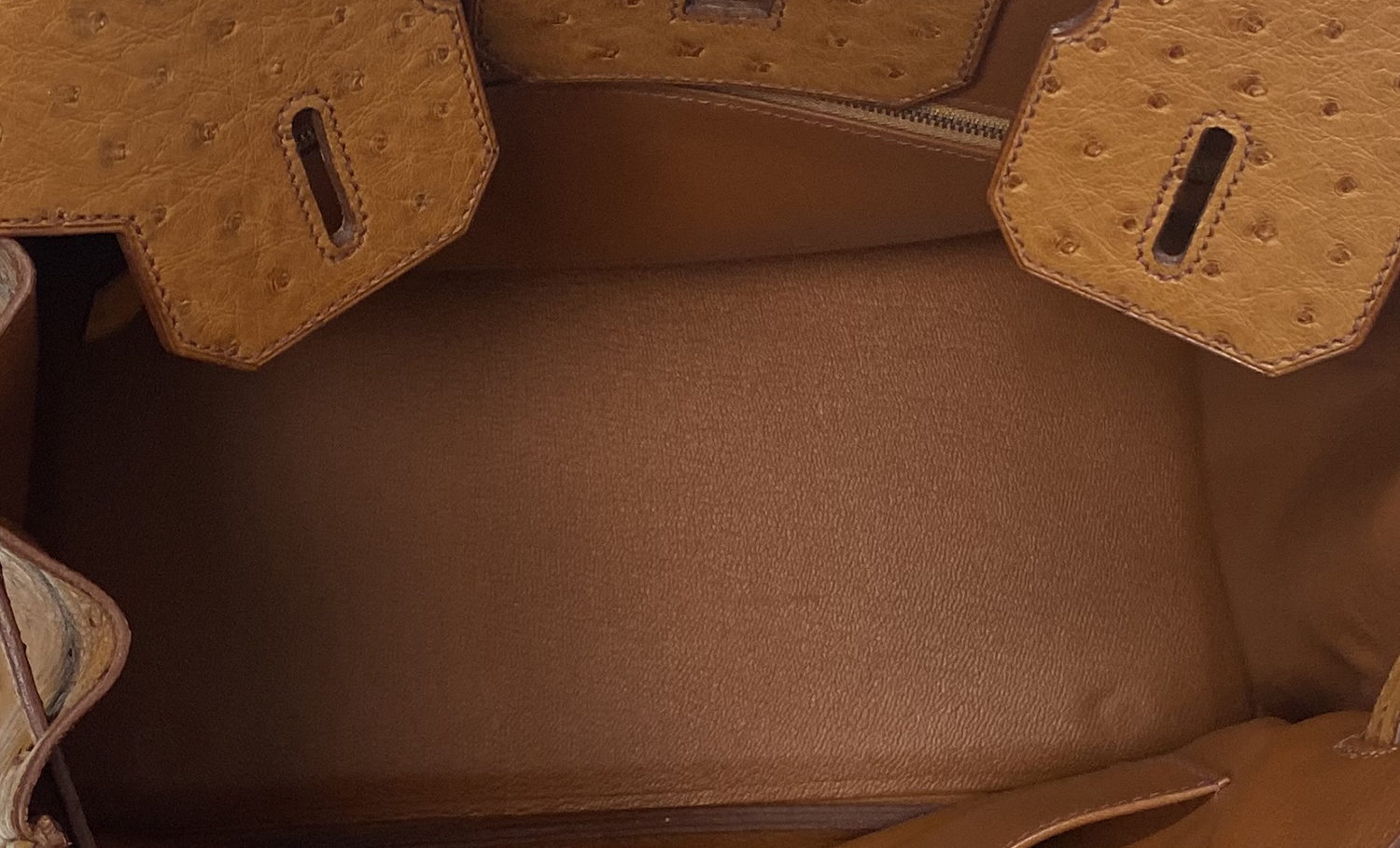 Hermès Birkin 30 Gold Ostrich Bag