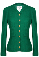 Chanel Green Tweed Jacket