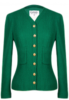 Chanel Green Tweed Jacket