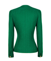 Chanel Green Tweed Jacket
