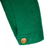 Chanel Green Tweed Jacket
