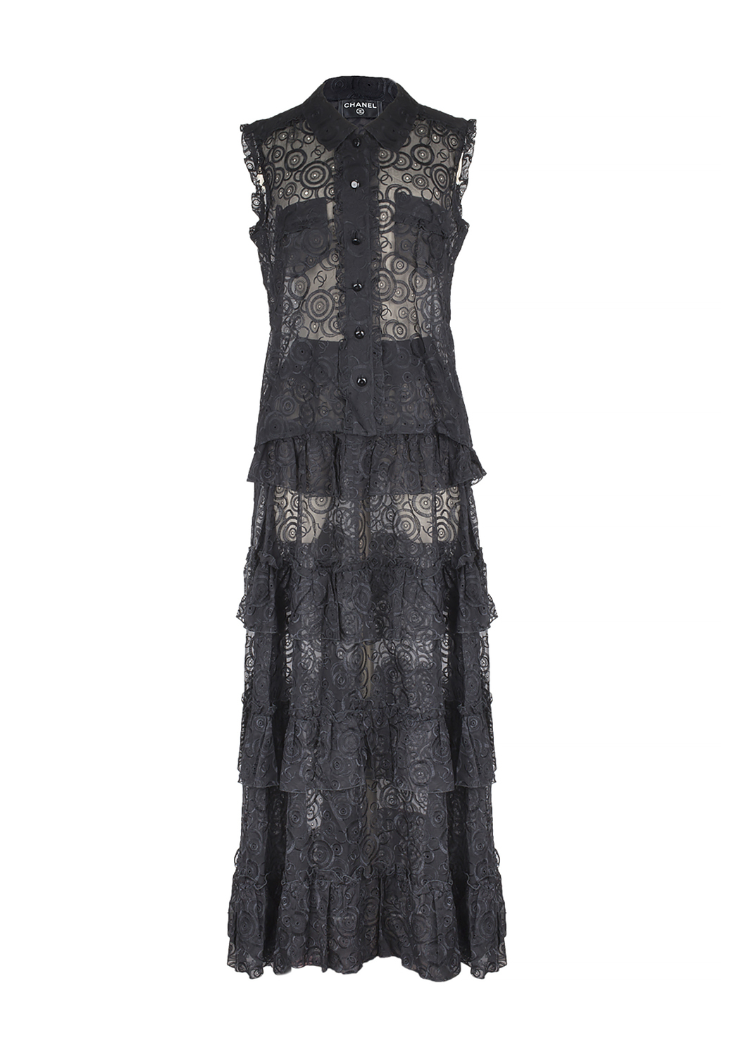 Chanel Black Silk Set