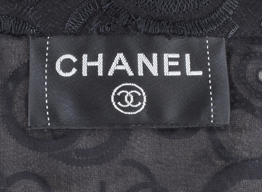 Chanel Black Silk Set