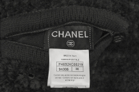 Chanel Black Perforated Sheepskin Coat