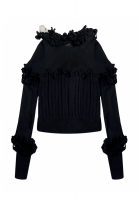 Chanel Black Flower Sweater