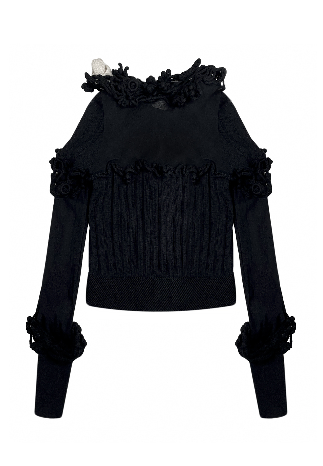 Chanel Black Flower Sweater