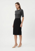 Chanel Black Tweed Skirt