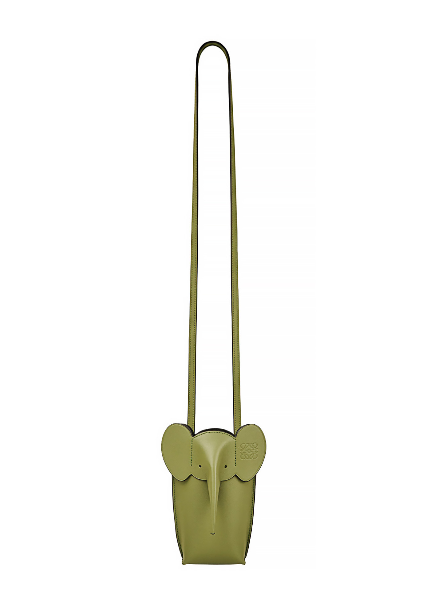 Loewe Green Elephant Pocket Bag