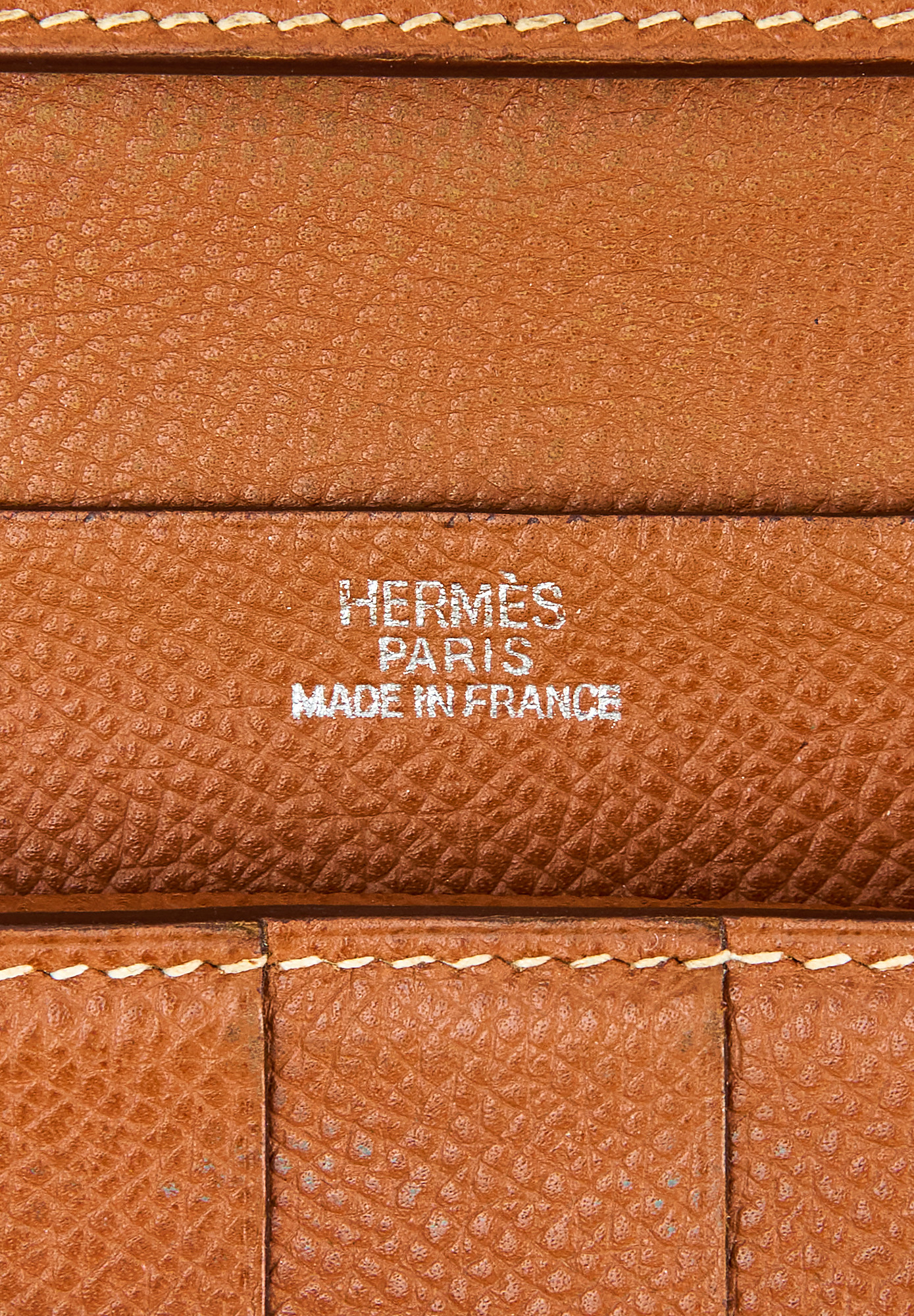 Hermès Bearn Orange Wallet Epsom Leather