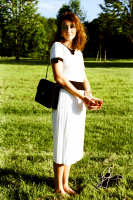 Chanel Black Straw Chain Handbag