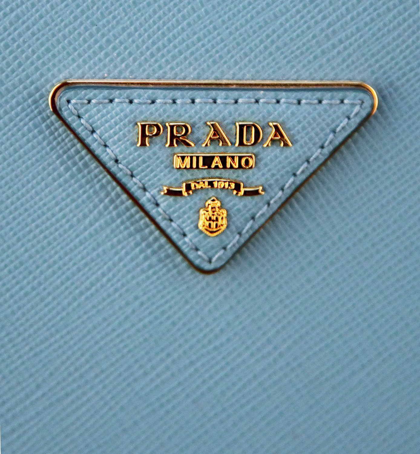 Prada Galleria Blue Leather Bag