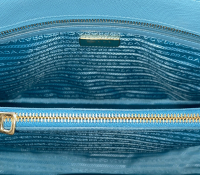 Prada Galleria Blue Leather Bag