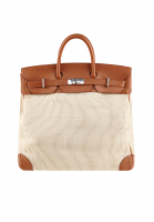 Hermès HAC Birkin 45 Naturel Barenia Crinoline Bag