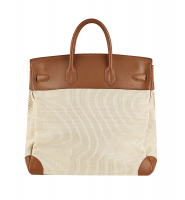 Hermès HAC Birkin 45 Naturel Barenia Crinoline Bag