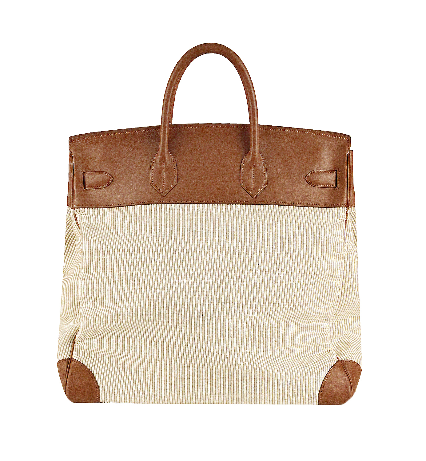 Hermès HAC Birkin 45 Naturel Barenia Crinoline Bag