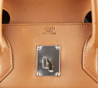 Hermès HAC Birkin 45 Naturel Barenia Crinoline Bag