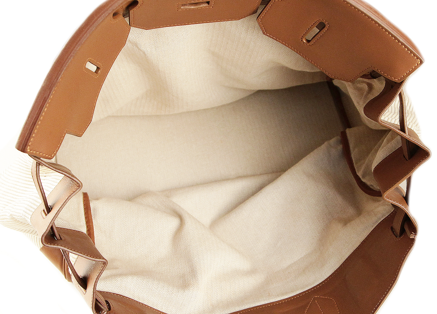 Hermès HAC Birkin 45 Naturel Barenia Crinoline Bag