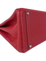 Hermès Birkin 40 Rouge Casaque Clemence Bag