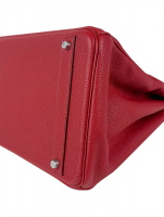 Hermès Birkin 40 Rouge Casaque Clemence Bag