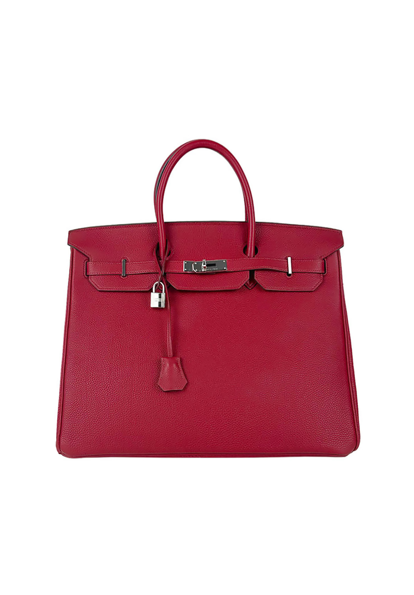 Hermès Birkin 40 Rouge Casaque Clemence Bag