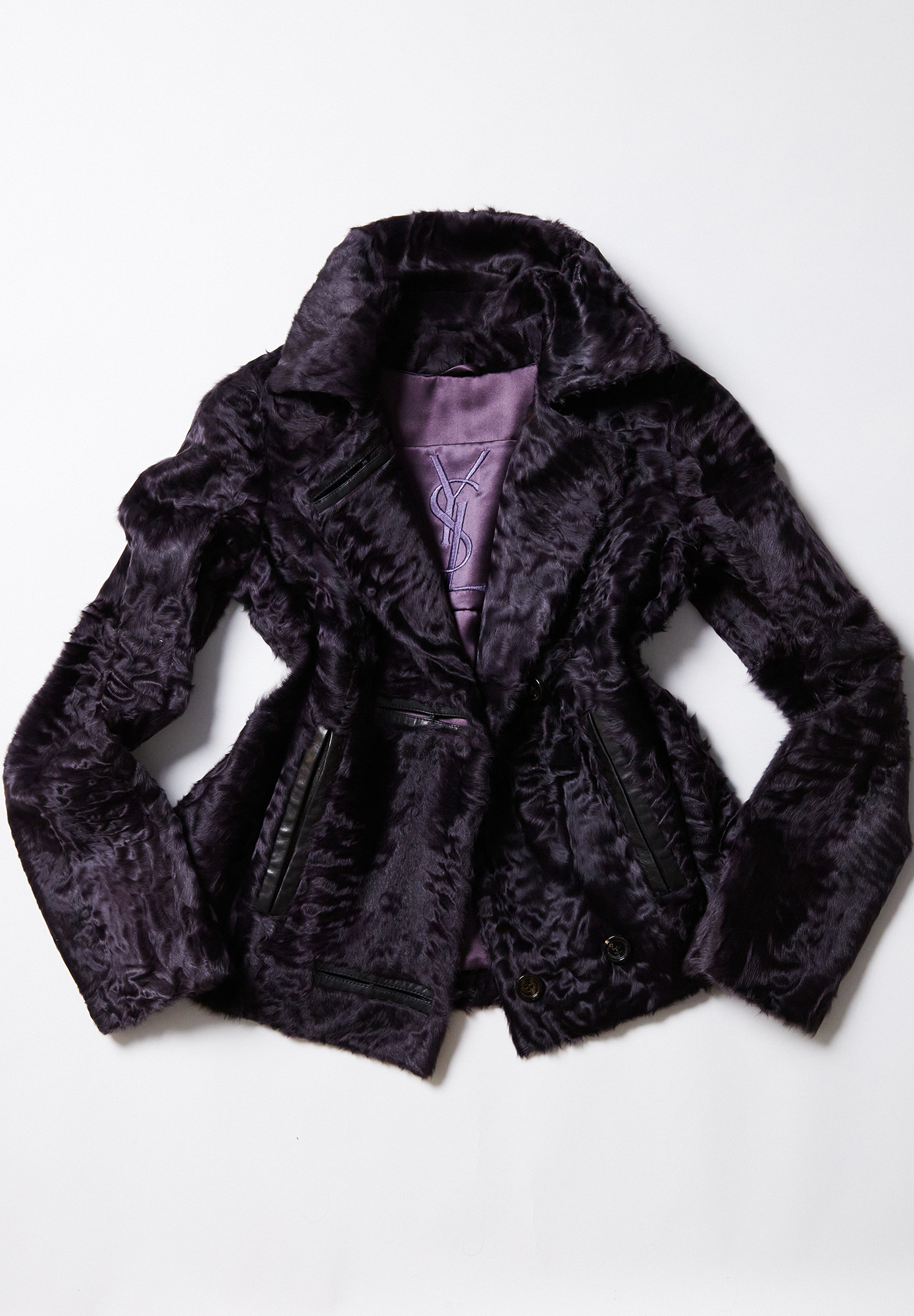 Yves Saint Laurent Cropped Fur Jacket