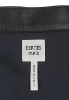 Black Leather Hermès Skirt