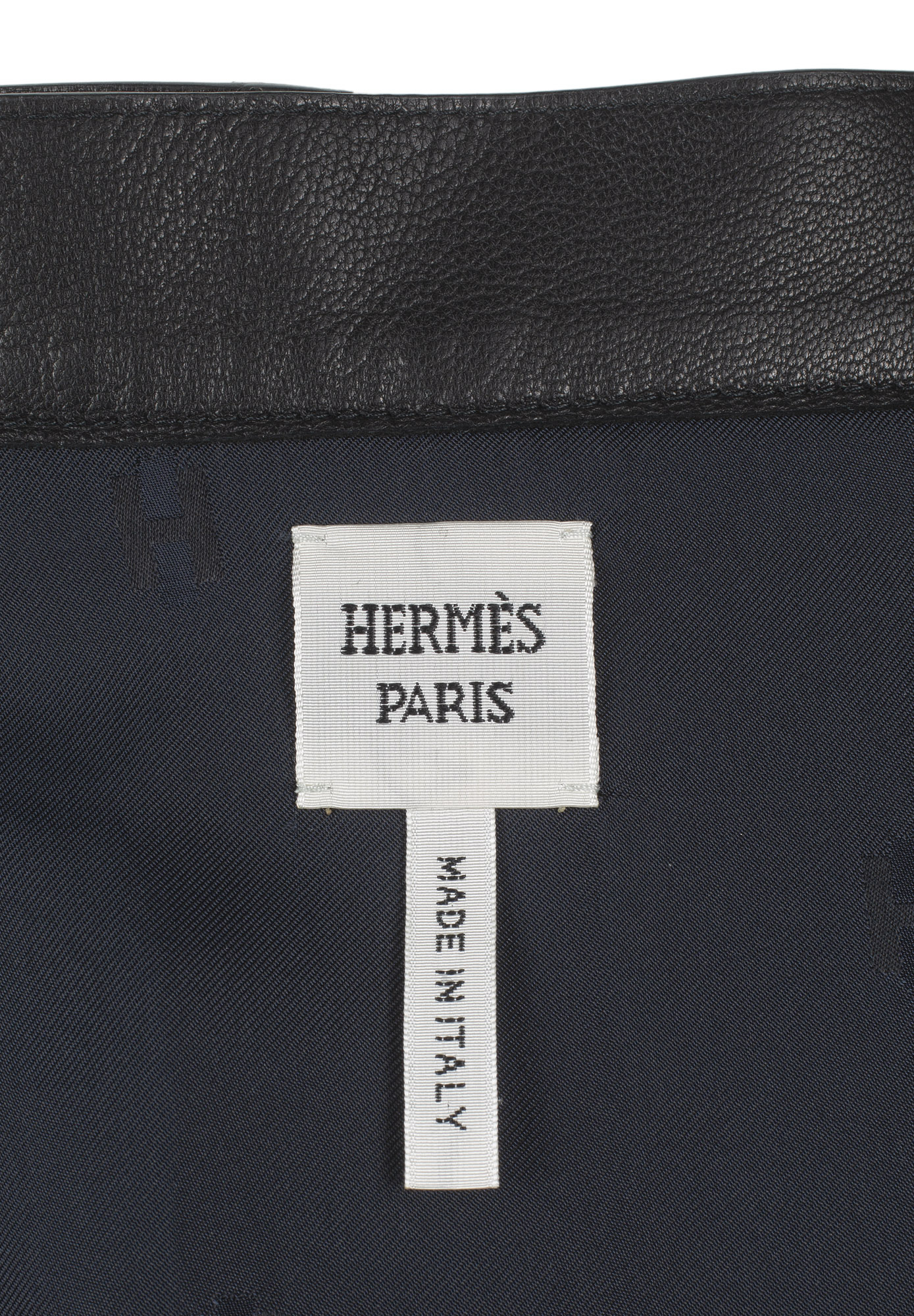 Black Leather Hermès Skirt