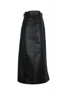 Black Leather Hermès Skirt