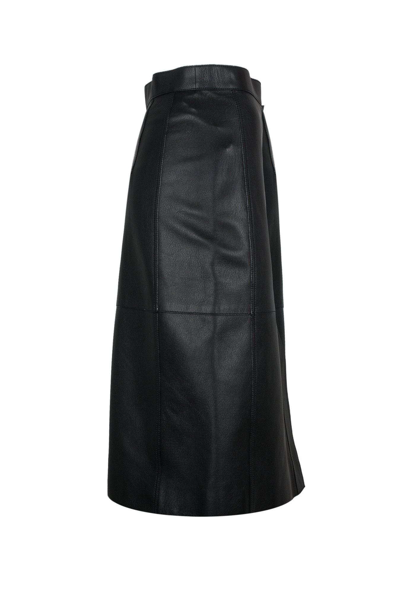Black Leather Hermès Skirt