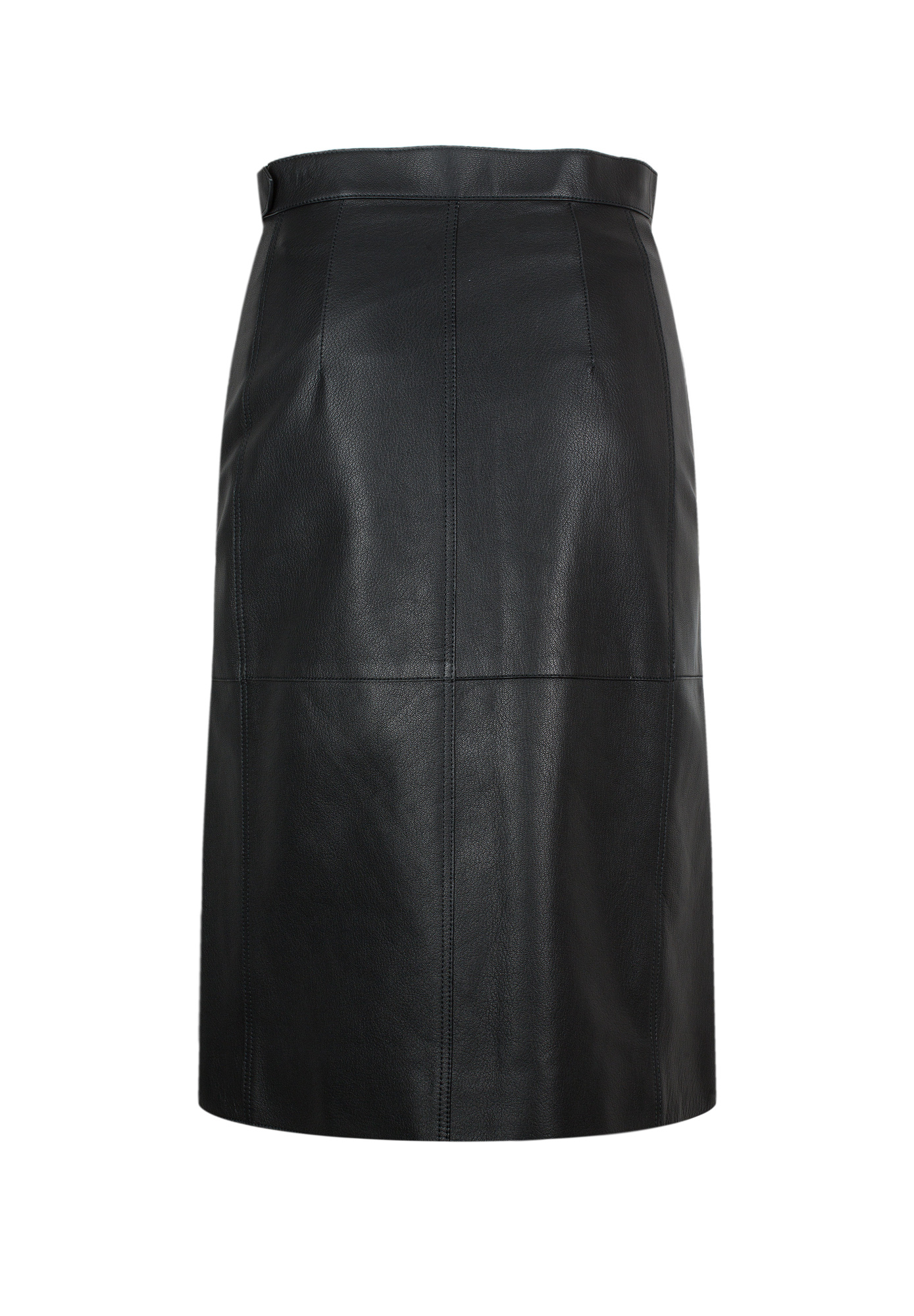 Black Leather Hermès Skirt