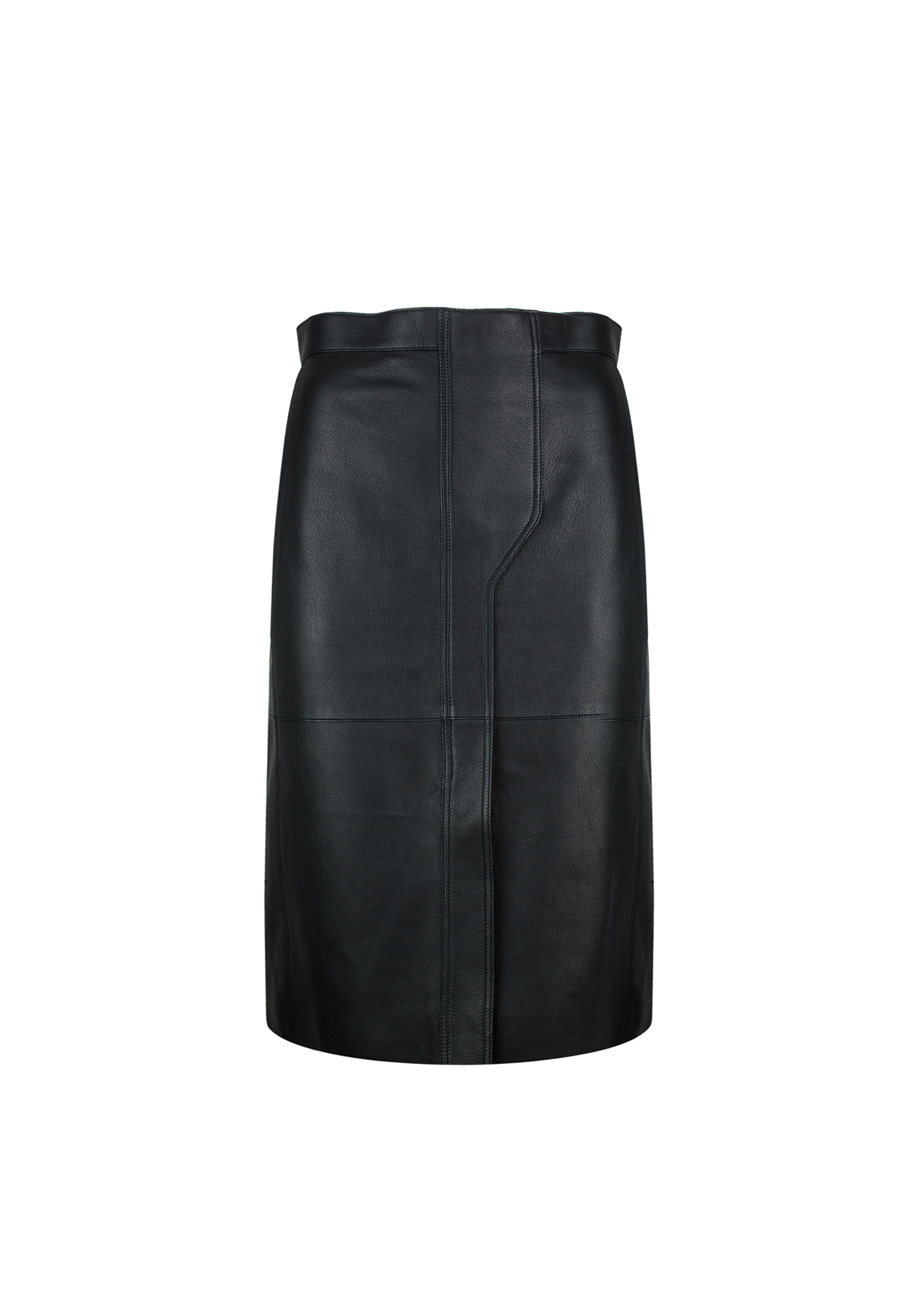 Black Leather Hermès Skirt