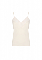 Barbizon Cream Top With Lace