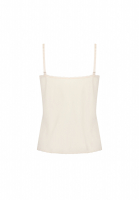 Barbizon Cream Top With Lace