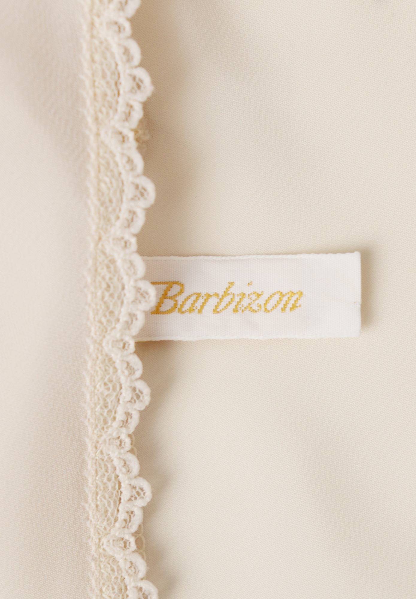 Barbizon Cream Top With Lace
