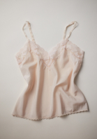 Barbizon Cream Top With Lace